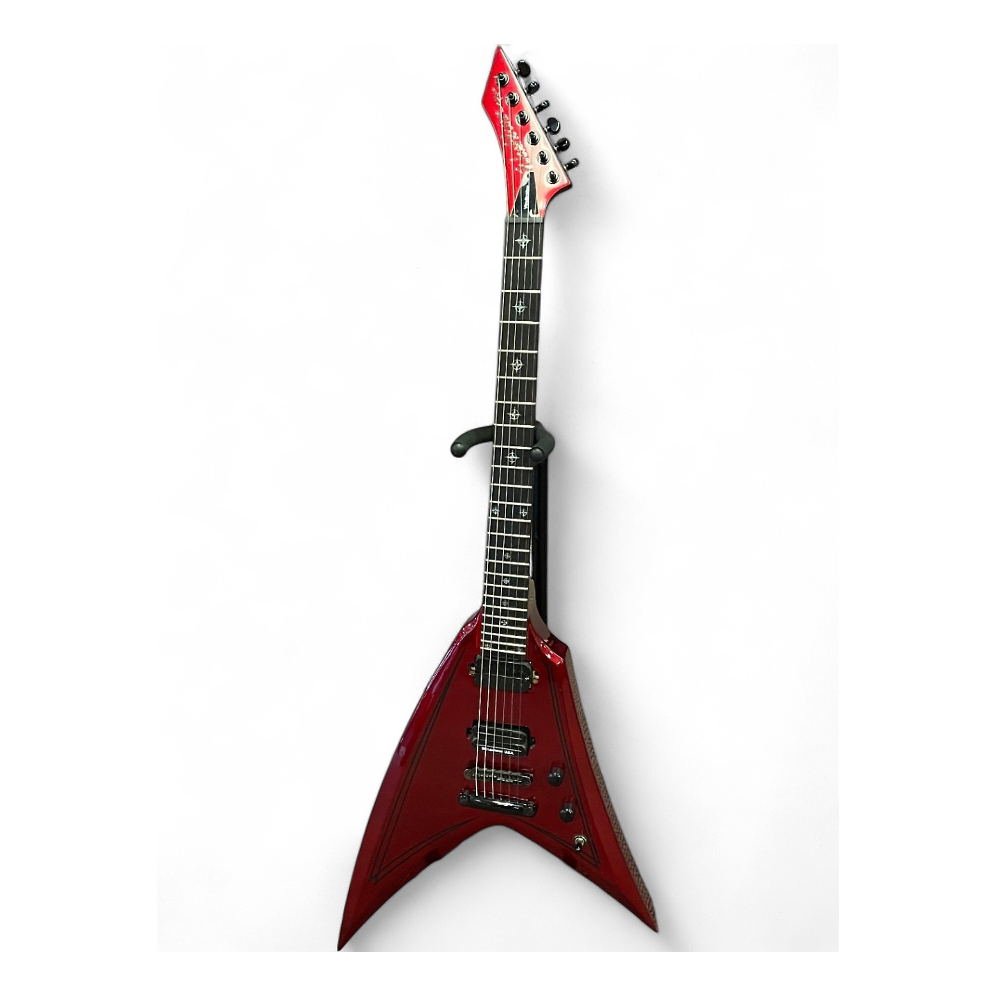 Used Washburn VINDICATOR Dark Red Solid Body Electric Guitar Dark