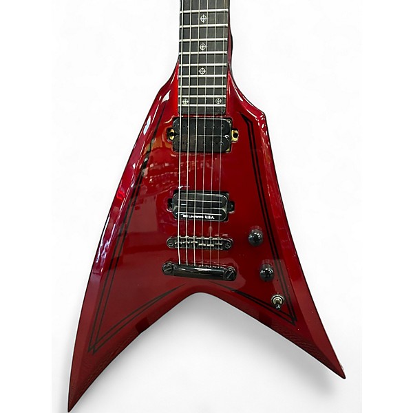 Used Washburn VINDICATOR Dark Red Solid Body Electric Guitar