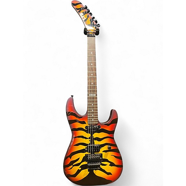 Used ESP LTD GL200SBT George Lynch Tiger Stripe Solid Body Electric Guitar
