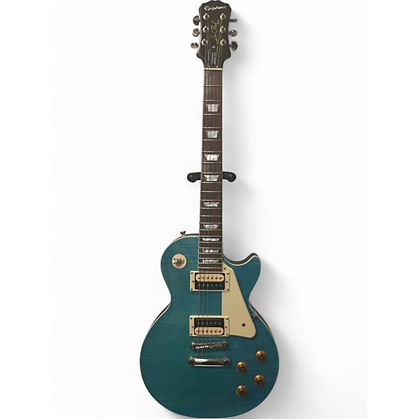 Epiphone LesPaul Traditional Pro Aqua 美品 Used Epiphone Les Paul Custom TEAL Solid Body Electric