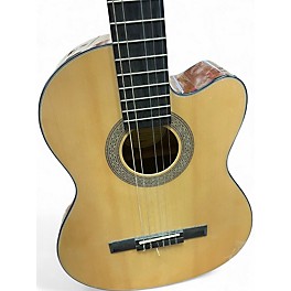 Used Lucero LC100CE Natural Classical Acoustic Electric Guitar