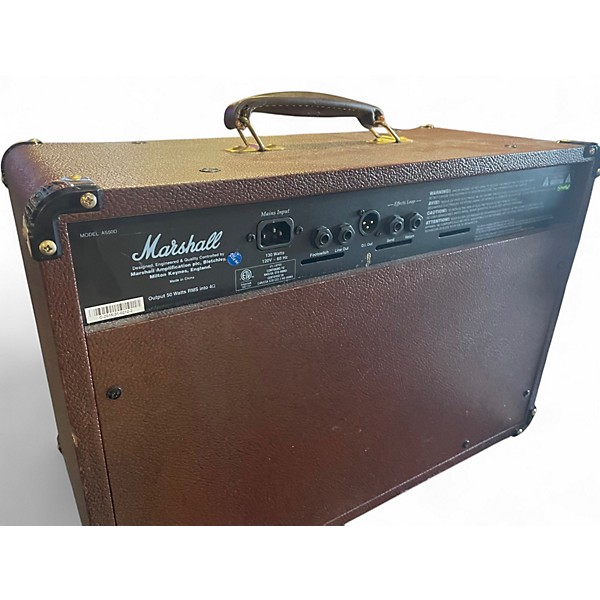 Used Marshall AS50D 50W 2X8 Acoustic Guitar Combo Amp
