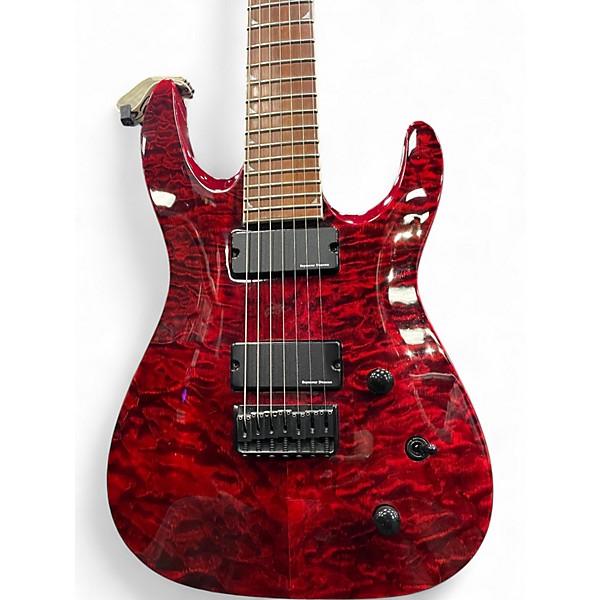 Used Jackson SOLOIST 7 SLATHXDS37 Trans Red Solid Body Electric Guitar