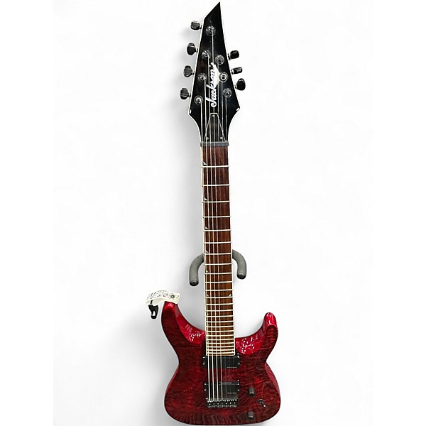 Used Jackson SOLOIST 7 SLATHXDS37 Trans Red Solid Body Electric Guitar