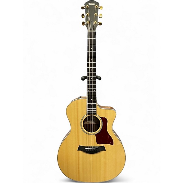 Used Taylor 214CE DLX Natural Acoustic Electric Guitar