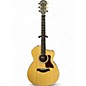 Used Taylor 214CE DLX Natural Acoustic Electric Guitar thumbnail