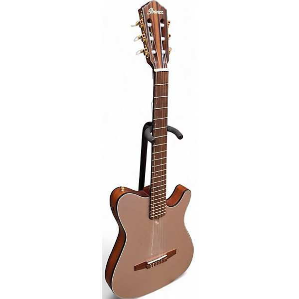 Used 2022 Ibanez FRH10N ROSE GOLD Acoustic Electric Guitar