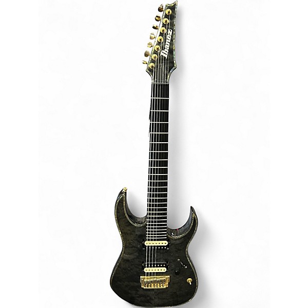 Used Ibanez RGIX27FEQM RG IRON LABEL 7 STRING QUILT TOP MAPLE Solid Body Electric Guitar