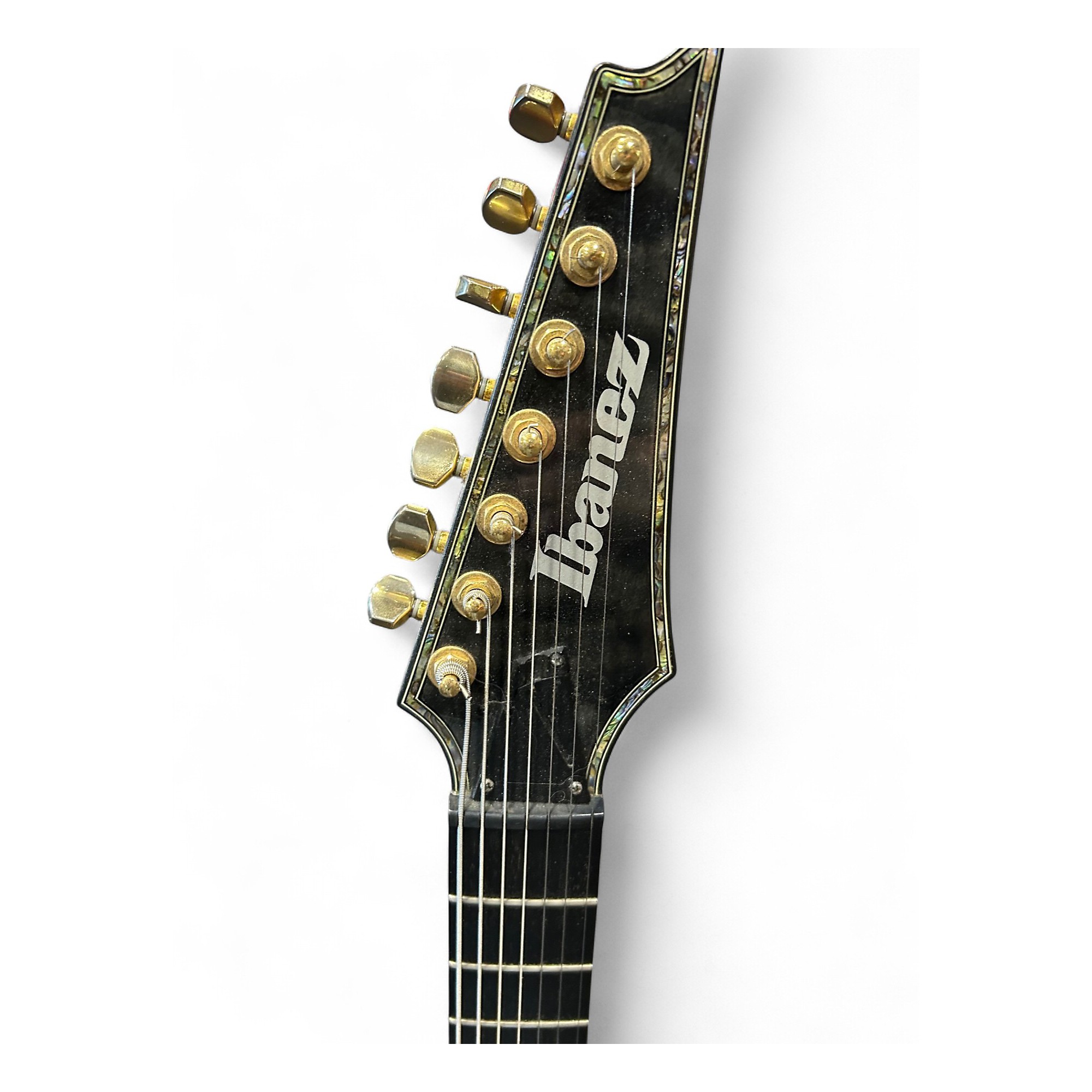 Used Ibanez RGIX27FEQM RG IRON LABEL 7 STRING QUILT TOP