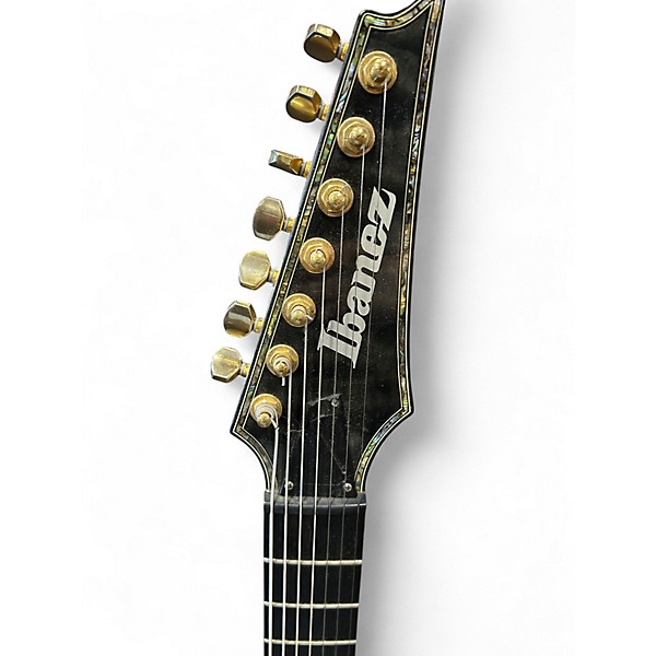 Used Ibanez RGIX27FEQM RG IRON LABEL 7 STRING QUILT TOP MAPLE Solid Body Electric Guitar