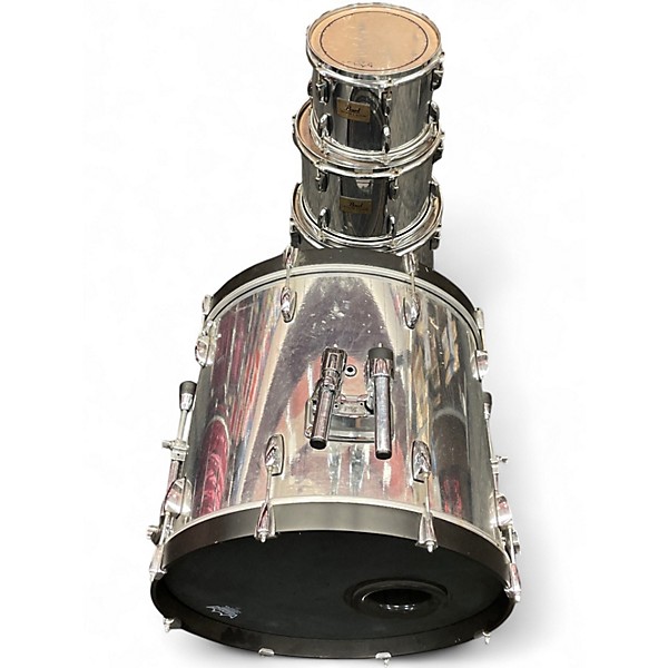 Used Pearl 4 Piece Session Custom Maple Silver Drum Kit