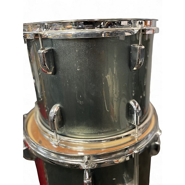 Used Pearl 4 Piece ROADSHOW Charcoal METALLIC Drum Kit