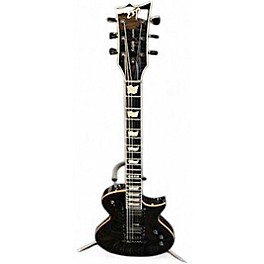 Used 2009 ESP kiso custom shop eclipse Quilted Maple See Thru Black Solid Body Electric Guitar