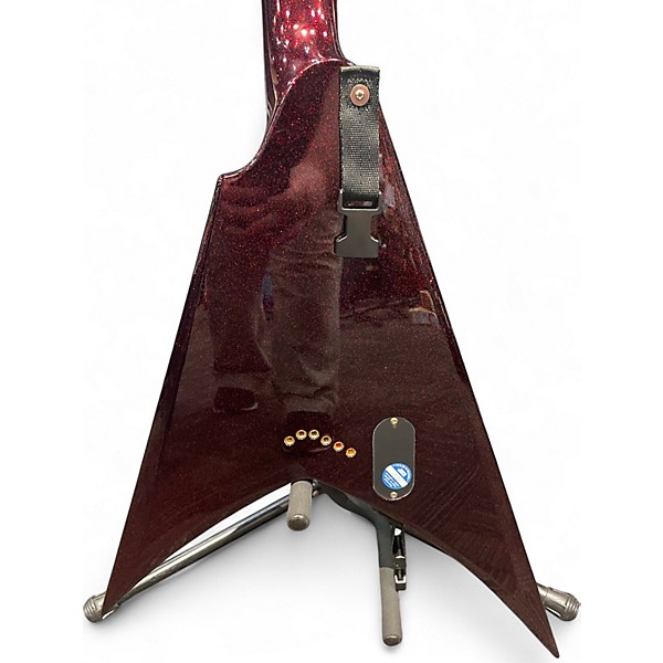 Used ESP LTD KH-V Red Sparkle Solid Body Electric Guitar