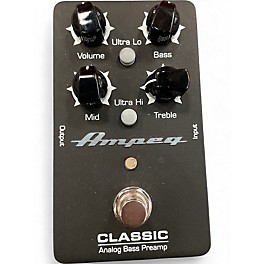 Used Ampeg Classic analog Bass Preamp Bass Effect Pedal