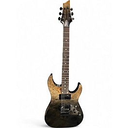 Used Schecter Guitar Research C1 Standard Black Fade Burst Burl  Solid Body Electric Guitar