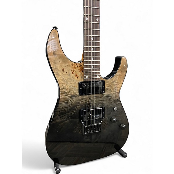 Used Schecter Guitar Research C1 Standard Black Fade Burst Burl  Solid Body Electric Guitar