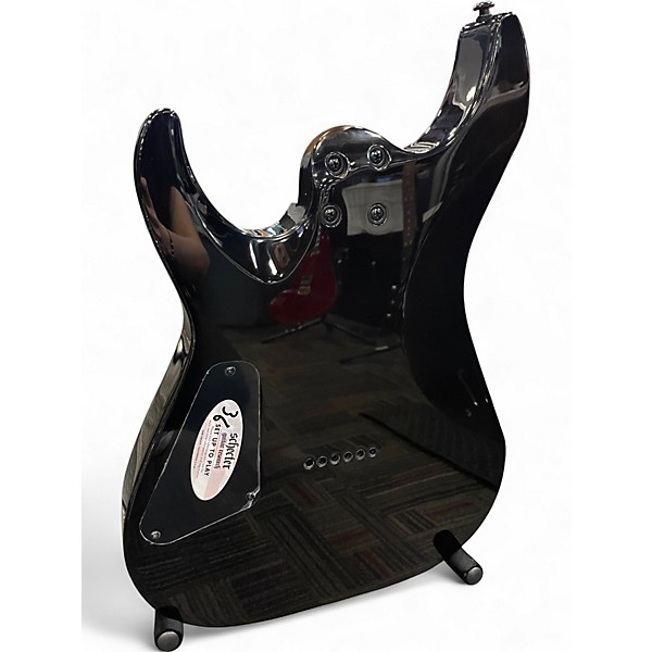 Used Schecter Guitar Research C1 Standard Black Fade Burst Burl  Solid Body Electric Guitar