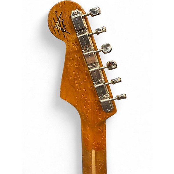 Used 2017 Fender Customer Shop 1956 Stratocaster Relic Aged Lake Placid Blue Solid Body Electric Guitar