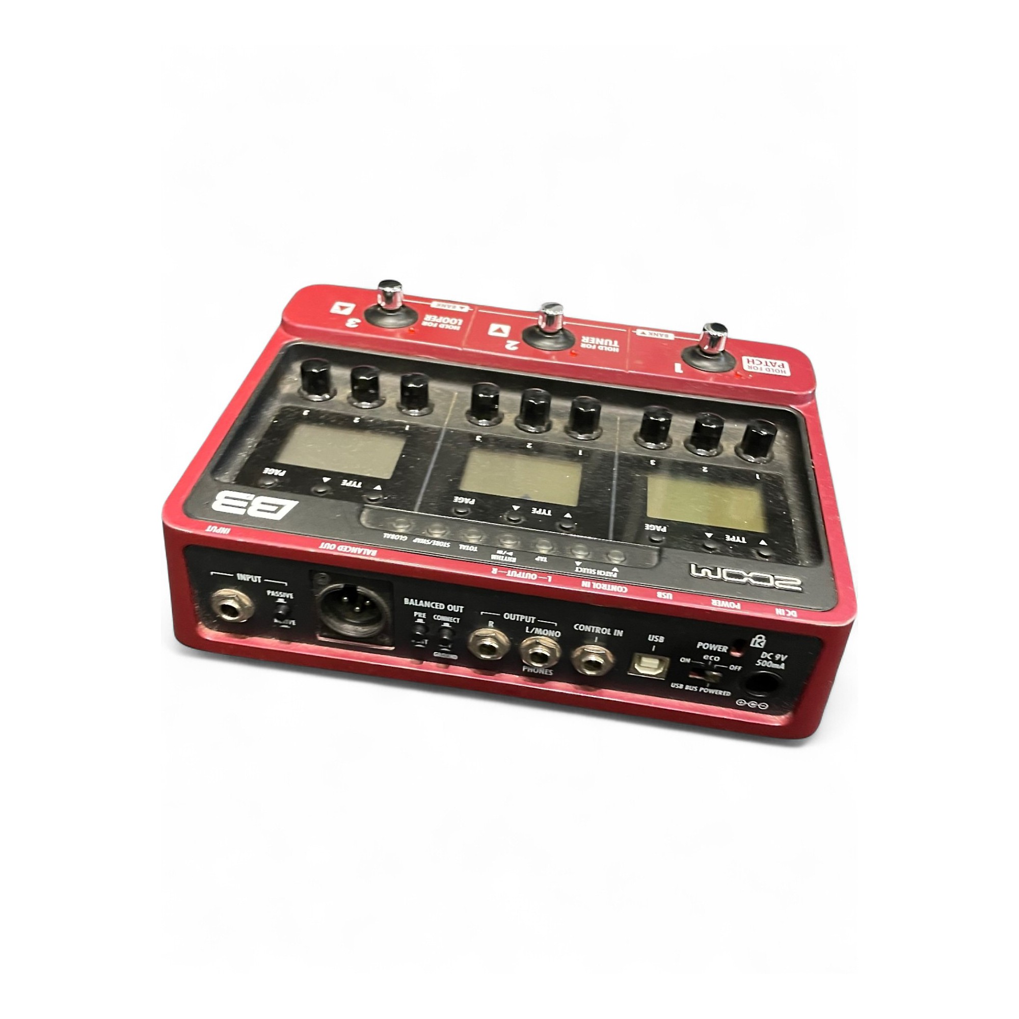 Used Zoom B3 Bass FX And Amp Simulator Bass Effect Pedal