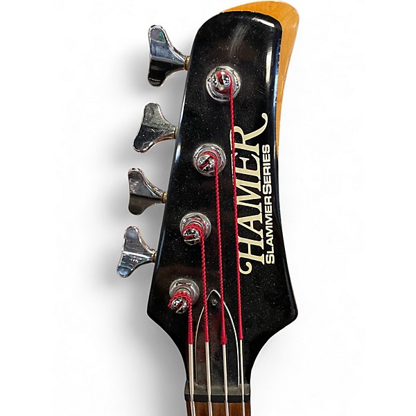 Used Hammer Slammer Series Black Electric Bass Guitar