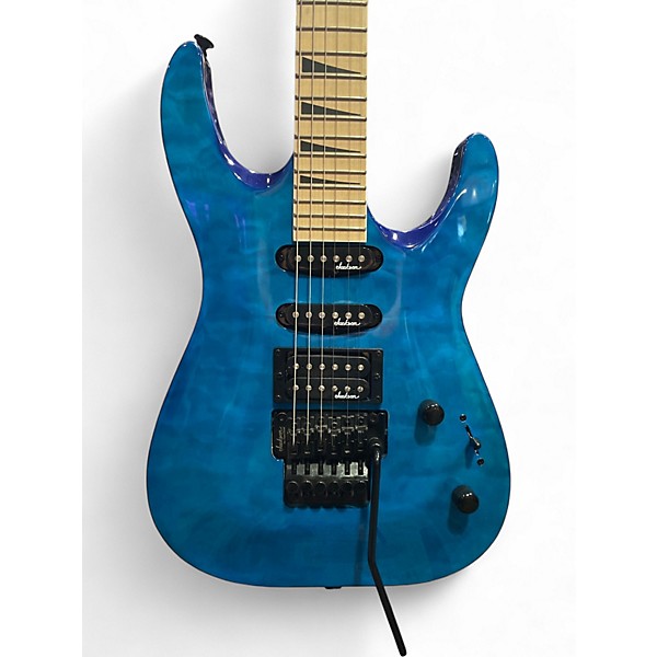 Used Jackson JS34Q Blue Solid Body Electric Guitar
