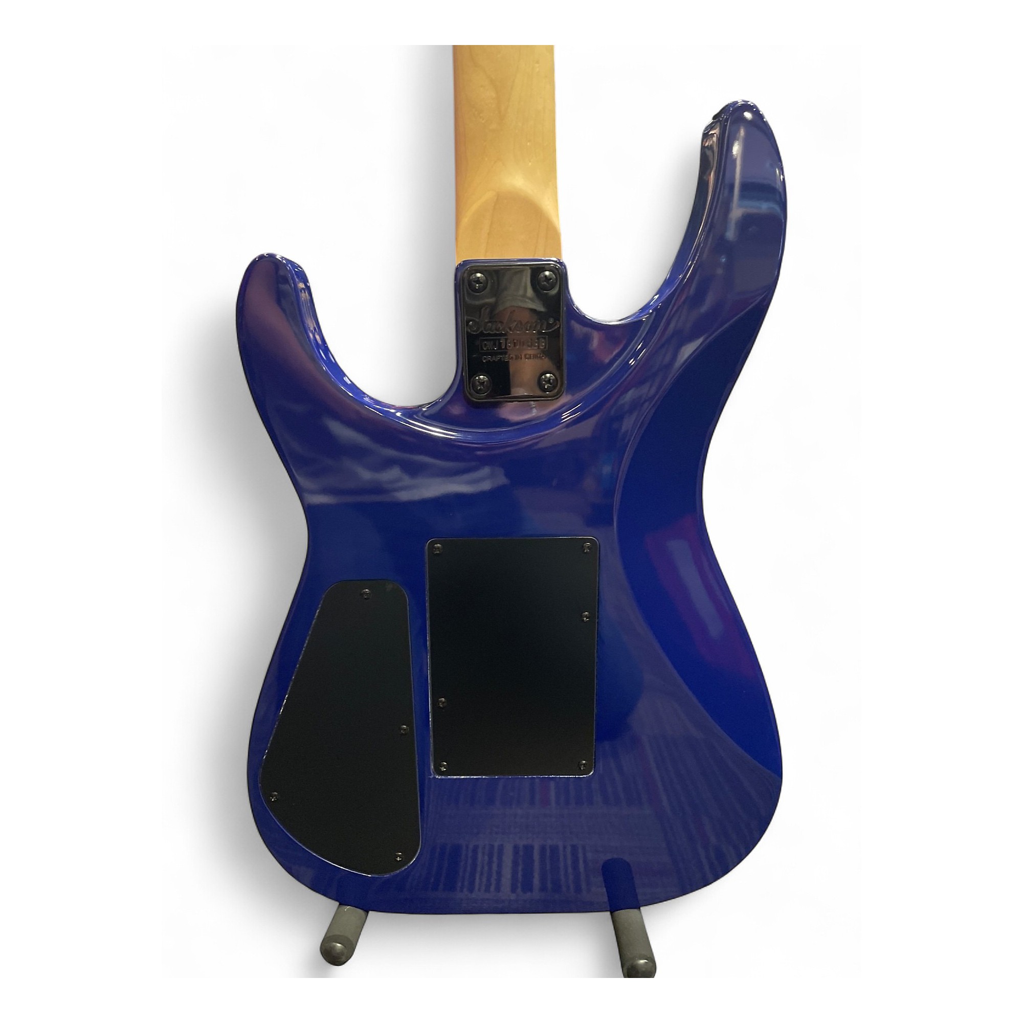 Used Jackson JS34Q Blue Solid Body Electric Guitar Blue