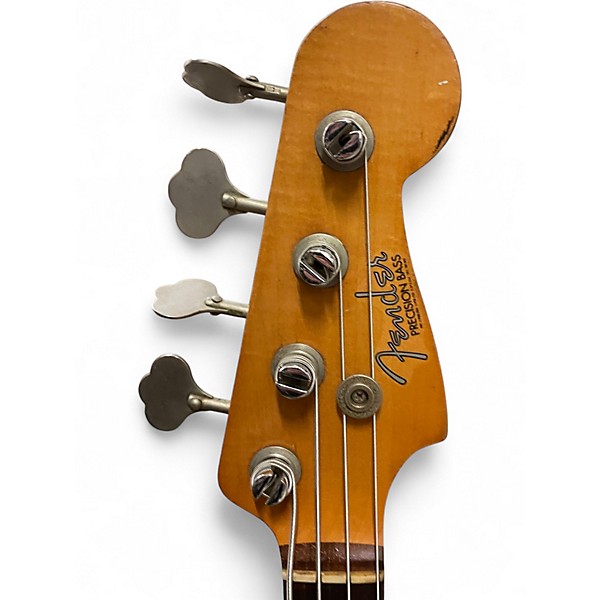 Vintage 1961 Fender Precision Bass 3 Color Sunburst Electric Bass Guitar