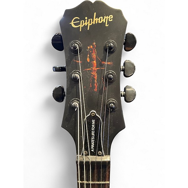 Used Epiphone Pirates of the Caribbean BLACK Solid Body Electric Guitar