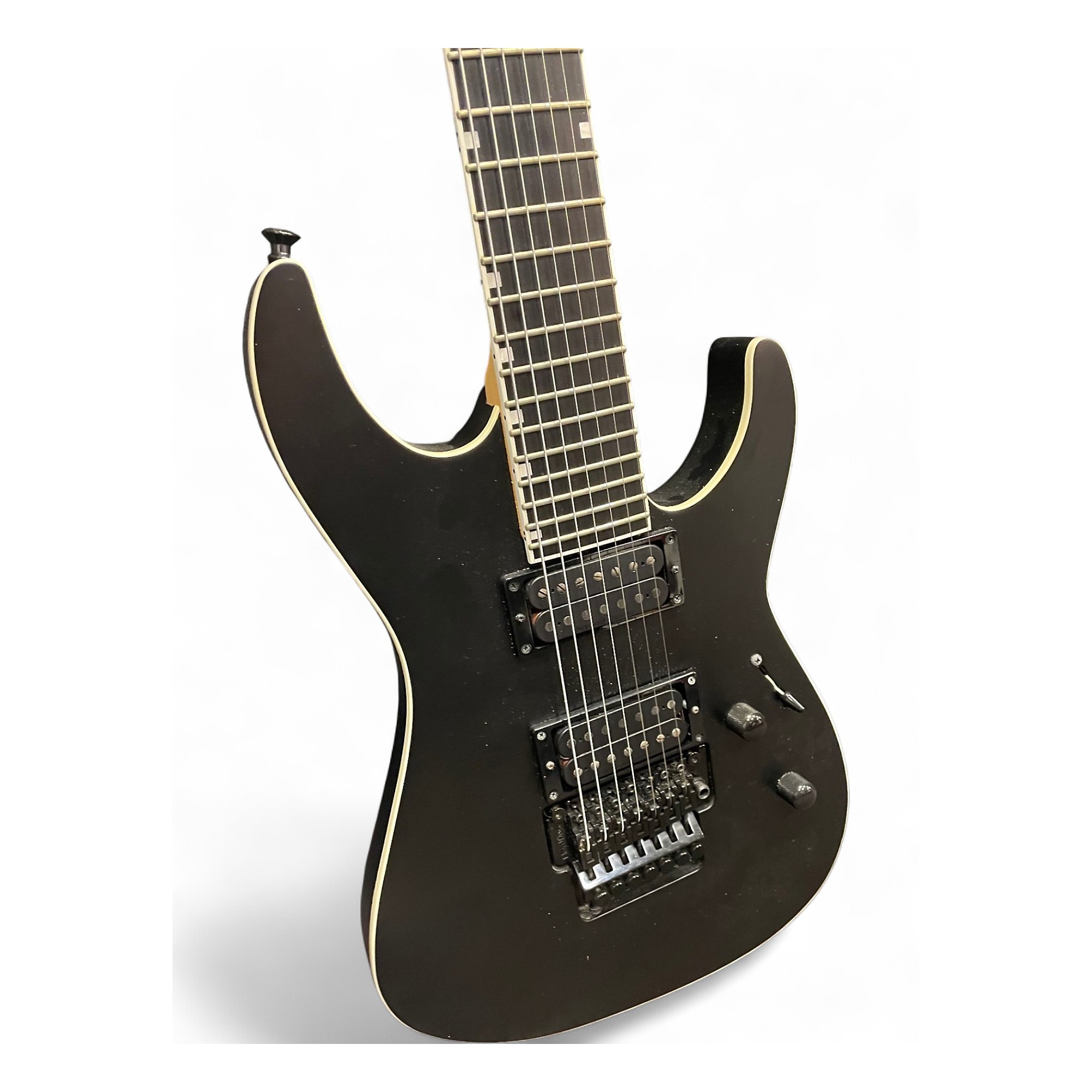 Used ESP Edwards Horizon 7 String Satin Black Solid Body Electric