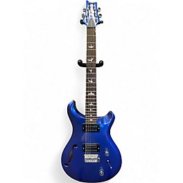 Used PRS S2 Custom 22 Semi-Hollow Metallic Blue Solid Body Electric Guitar