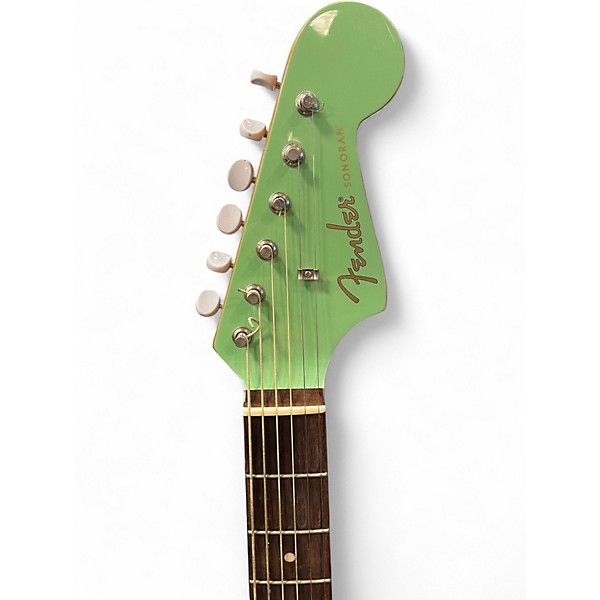 Used Fender SONORAN Seafoam Green Acoustic Electric Guitar