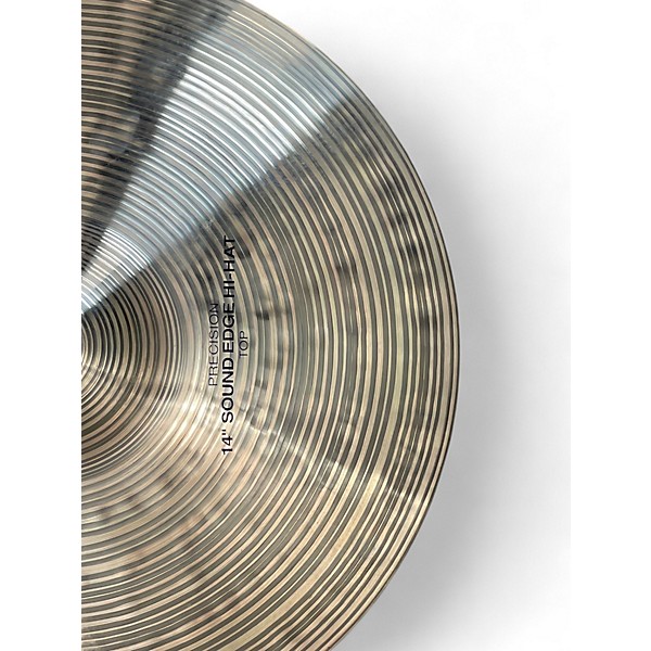 Used Paiste 14in Signature Precision Sound Edge Hi Hat Pair Cymbal