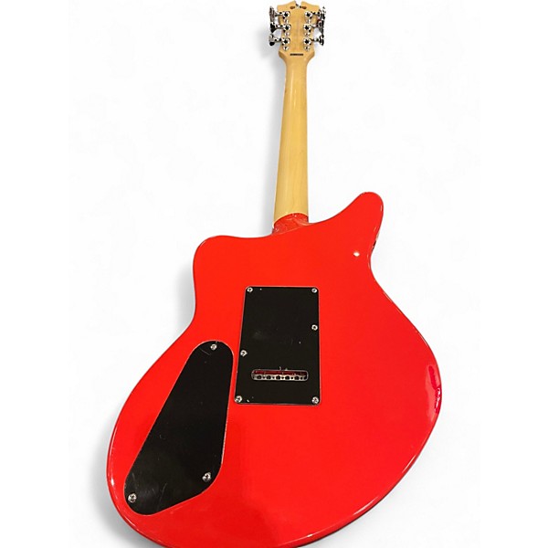 美品　D'Angelico Premier  , Fiesta Red D'Angelico Premier DC Semi-Hollow Electric Guitar With