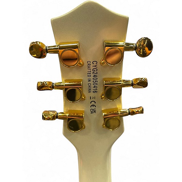 Used Gretsch Guitars G5237TG CHAMPAGNE WHITE Hollow Body Electric Guitar