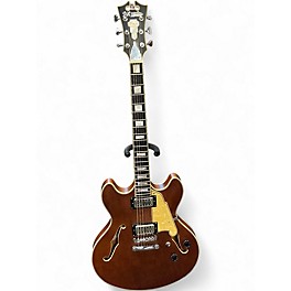 Used D'Angelico DAPDCXTMWLCS Walnut Hollow Body Electric Guitar