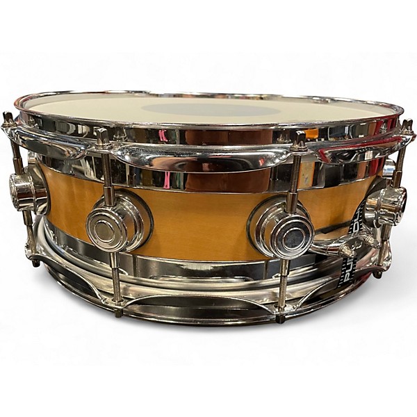 Used DW 5.5X14 Collector's Series Satin Oil Edge Snare Natural Drum