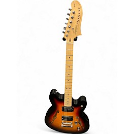 Used Squier Affinity Series Starcaster 3 Color Sunburst Hollow Body Electric Guitar