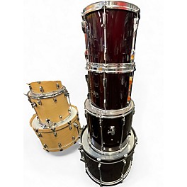 Used Pearl 4 Piece Export Wine Red Drum Kit