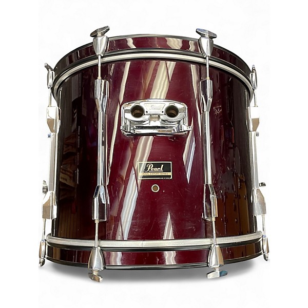 Used Pearl 4 Piece Export Wine Red Drum Kit