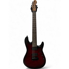 Used Sterling by Music Man CUTLASS JASON RICHARDSON 7 STRING Dark Scarlet Burst Satin Solid Body Electric Guitar