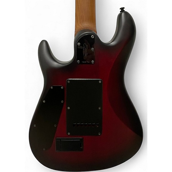 Used Sterling by Music Man CUTLASS JASON RICHARDSON 7 STRING Dark Scarlet Burst Satin Solid Body Electric Guitar
