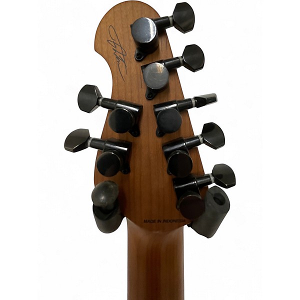 Used Sterling by Music Man CUTLASS JASON RICHARDSON 7 STRING Dark Scarlet Burst Satin Solid Body Electric Guitar