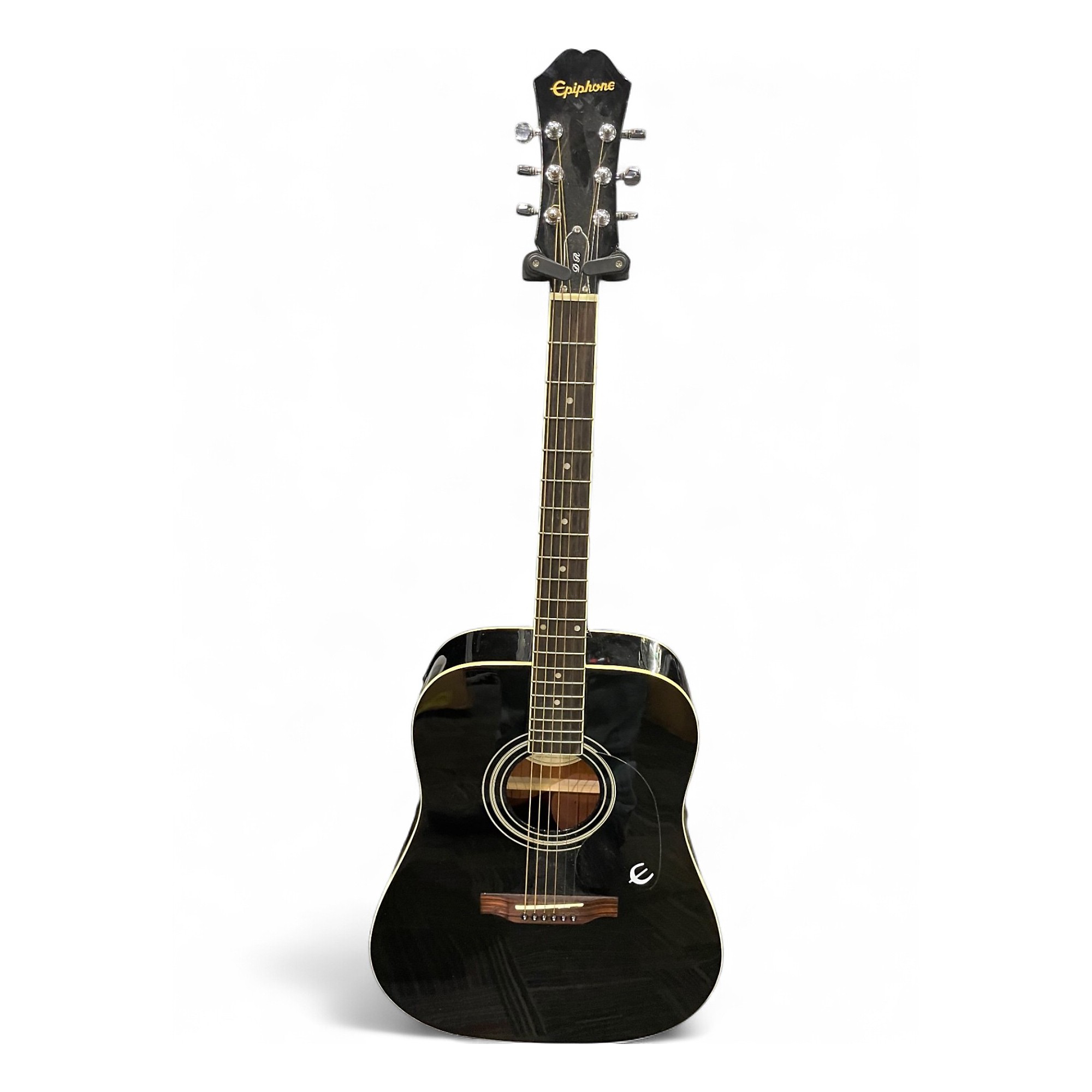 Used Epiphone DR100 Black Acoustic Guitar Black | Guitar Center