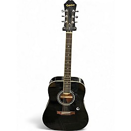 Used Epiphone DR100 Black Acoustic Guitar