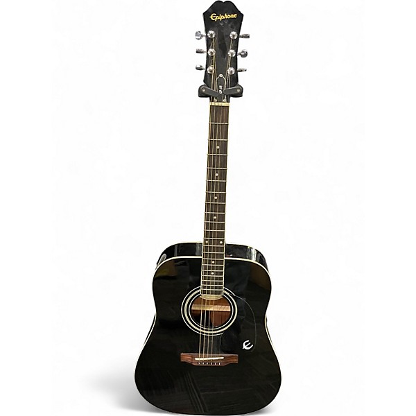 Used Epiphone DR100 Black Acoustic Guitar