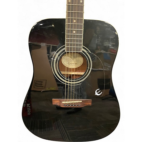 Used Epiphone DR100 Black Acoustic Guitar