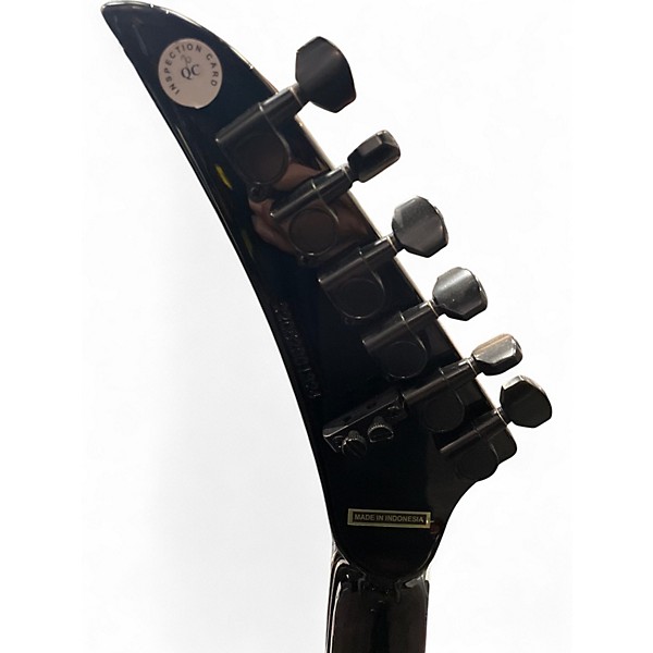 Used Kramer SM-1 Figured Black Denim Perimeter Solid Body Electric Guitar