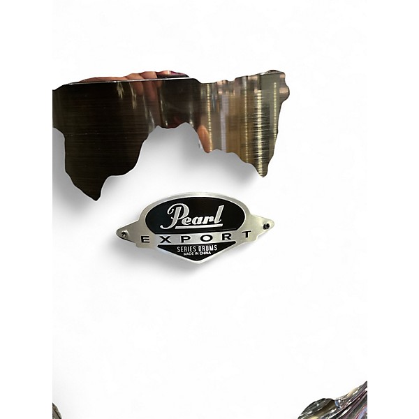 Used Pearl 5 Piece Export Metallic Gray Drum Kit