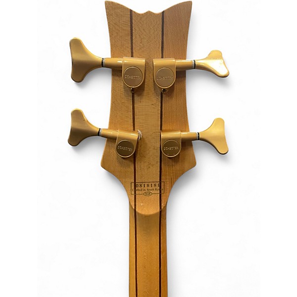 Used Schecter Guitar Research DIAMOND SERIES STILLETO CUSTOM FOUR Natural Electric Bass Guitar